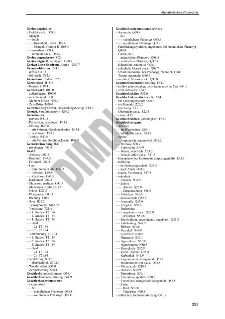 ICD-10-GM Version 2007 Alphabetisches Verzeichnis - Gesundheits ...