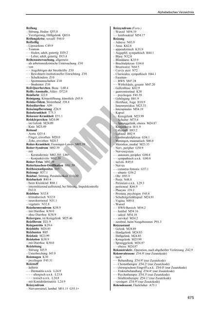 ICD-10-GM Version 2007 Alphabetisches Verzeichnis - Gesundheits ...