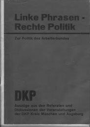 Linke Phrasen Rechte Politik - DKP München