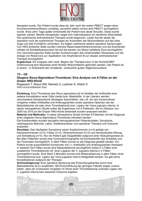 Abstractbook als PDF downloaden - hno kongress 2011