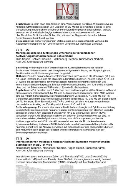 Abstractbook als PDF downloaden - hno kongress 2011