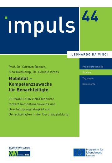 Mobilität – Kompetenzzuwachs für Benachteiligte - NA-BIBB