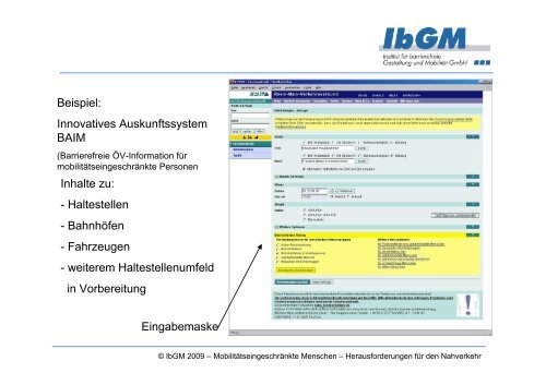 Vortrag Annerose Hintzke, (PDF, 4,5 MB) - ÖPNV Innovationskongress