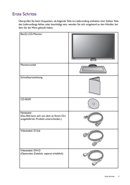 Download Bedienungsanleitung BenQ BL2411PT - TFTshop.net