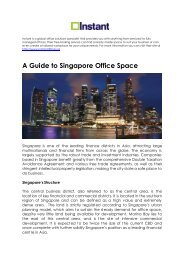 A Guide to Singapore Office Space