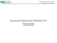 Kontenverwaltung mit FileMaker Pro by TAO Solutions - Roland ...