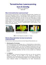 Terrestrisches Laserscanning kurz & bündig - Architektur-Vermessung