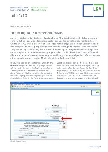 Info 1/10 - LKV Nordrhein-Westfalen eV