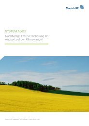 SystemAgro: Nachhaltige Ernteversicherung als ... - Munich Re