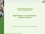 Szenario 1: Qualitätssicherung amtlicher Systeme - DeCOVER