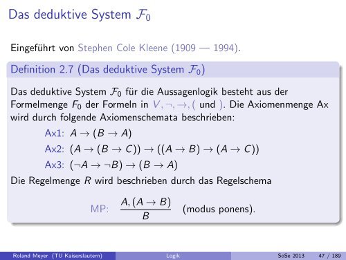 Roland Meyer SoSe 2013