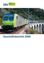 Geschäftsbericht 2006 - BLS Cargo AG
