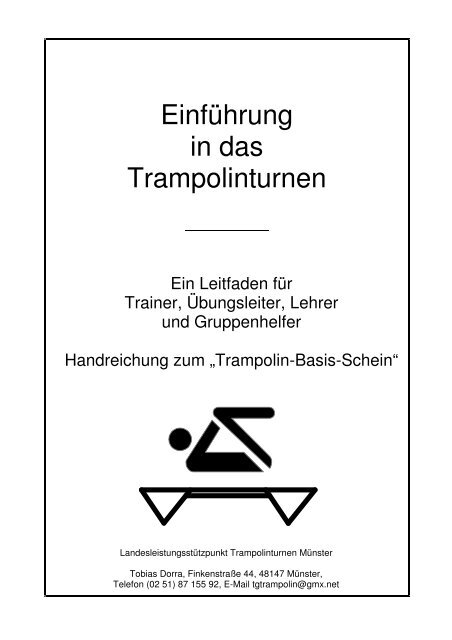 Einführung in das Trampolinturnen