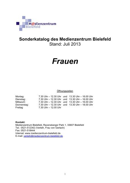 Frauen - Medienzentrum Bielefeld