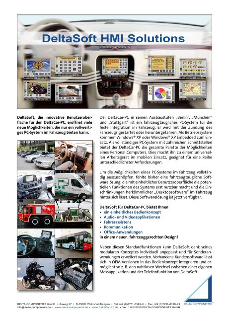 DeltaSoft HMI Solutions - delta components