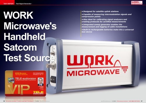 WORK Microwave's Handheld Satcom Test Source