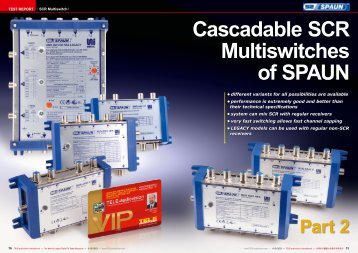 Cascadable SCR Multiswitches of SPAUN
