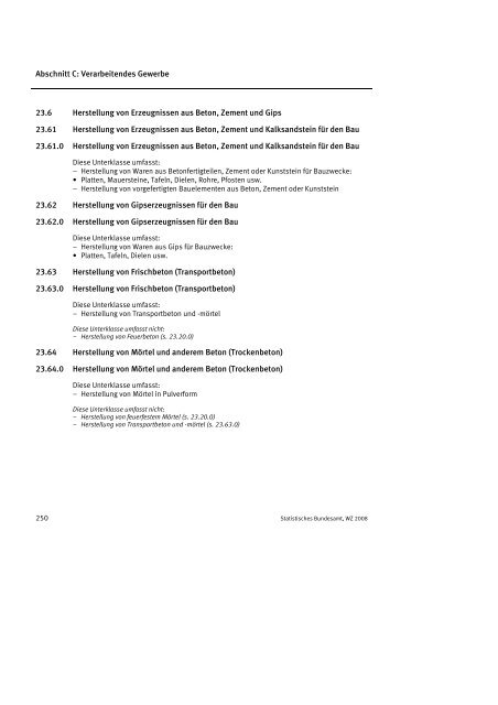 Klassifikation der Wirtschaftszweige 2008 (WZ 2008) - INVEP