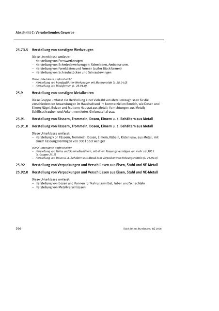 Klassifikation der Wirtschaftszweige 2008 (WZ 2008) - INVEP