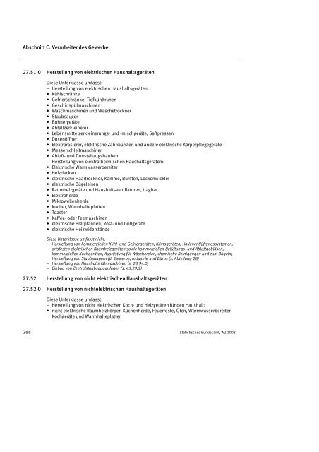 Klassifikation der Wirtschaftszweige 2008 (WZ 2008) - INVEP