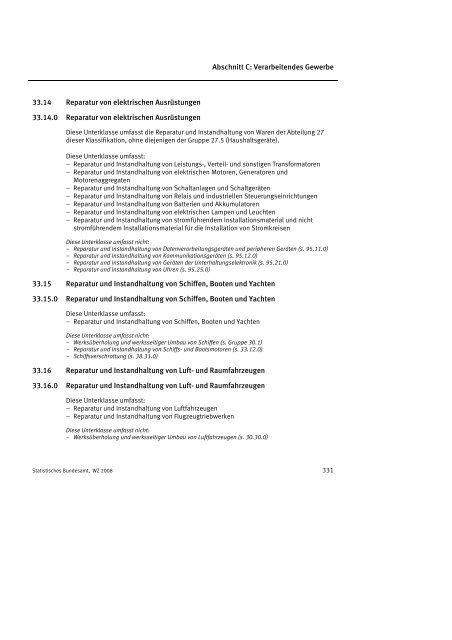 Klassifikation der Wirtschaftszweige 2008 (WZ 2008) - INVEP