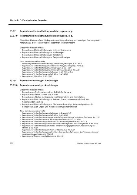 Klassifikation der Wirtschaftszweige 2008 (WZ 2008) - INVEP