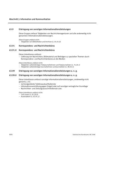 Klassifikation der Wirtschaftszweige 2008 (WZ 2008) - INVEP