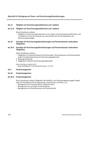 Klassifikation der Wirtschaftszweige 2008 (WZ 2008) - INVEP