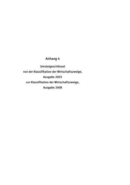 Klassifikation der Wirtschaftszweige 2008 (WZ 2008) - INVEP