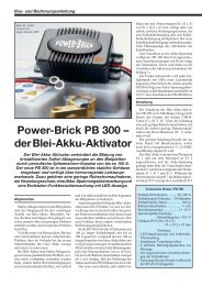 Power-Brick PB 300 – der Blei-Akku-Aktivator