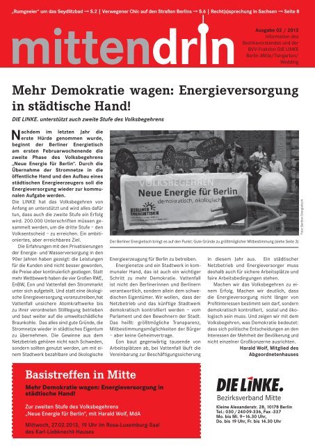 mittendrin - DIE LINKE. in Mitte