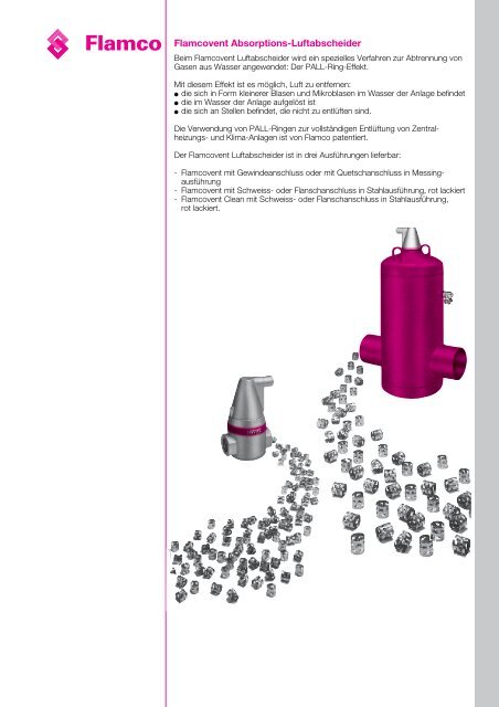 Flamco Flamcovent Luftabscheider