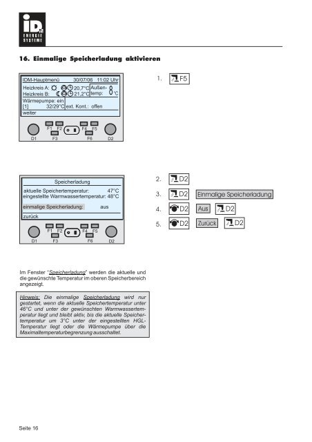 Bedienungsanleitung Terra SW HGL (H)(P) - IDM