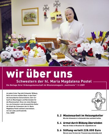 Schwestern der hl. Maria Magdalena Postel - Kontinente