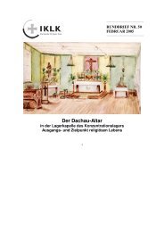 Der Dachau-Altar - Internationaler Karl-Leisner-Kreis