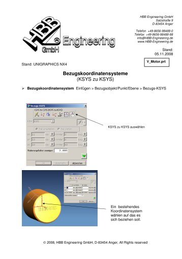Bezugskoordinatensysteme (KSYS zu KSYS) - CAD.de