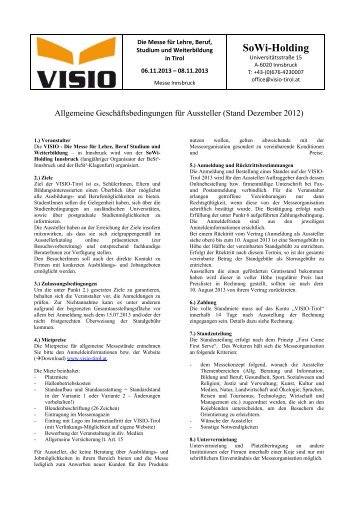 SoWi-Holding - VISIO-Tirol