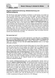 Modul I Sitzung 5: Infoblatt für Mütter I5 Negative ... - Gattel-Stiftung