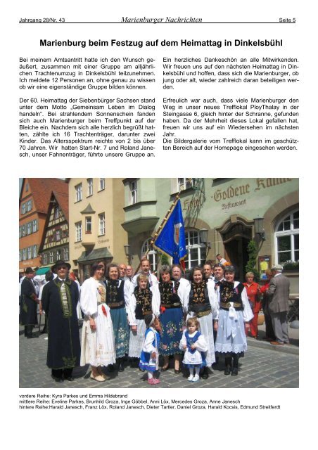 Marienburger Nachrichten - Marienburger Nachbarschaft in ...