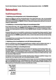 Verpflichtungserklärung zum Datenschutz (PDF) - Die Partei