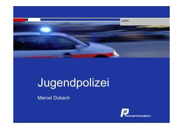 Referat Marcel Dubach, Chef Jugendpolizei Kanton Solothurn