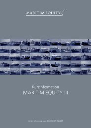 MARITIM EQUITY III - Unternehmensgruppe Brand & Partner