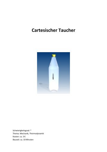 Cartesischer Taucher(PDF) - Forscherland-bw