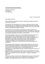 der Brief an die Chefredakteurin des TV - SPD Ortsverein Tawern