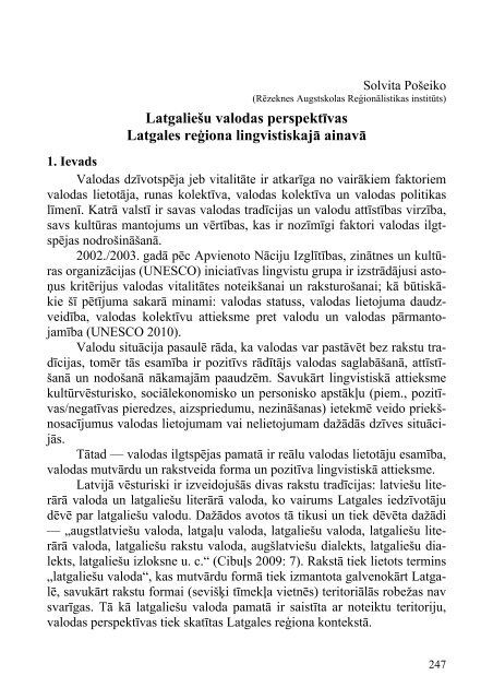 Latgalistikys kongresu materiali, III. 2011. - Latvijas Universitāte