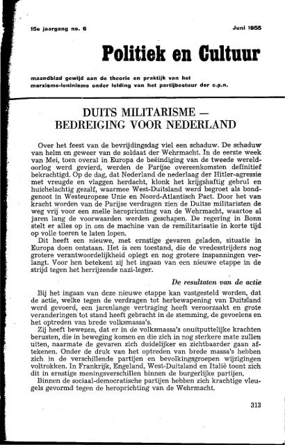 nr. 6 juni - Publicaties Nederlandse Politieke Partijen