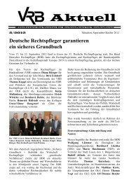 PDF, 314 KB - VRB Verein der Rechtspfleger im Bundesdienst