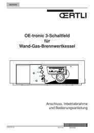 OE-tronic 3-Schaltfeld für Wand-Gas-Brennwertkessel