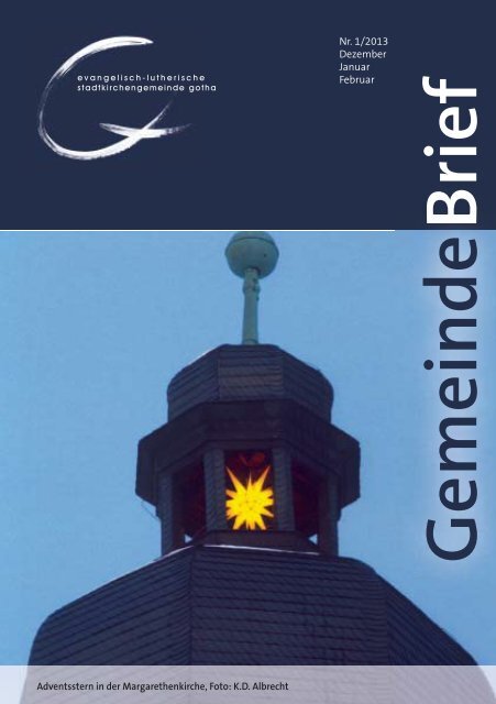 Brief Gemeinde - Evangelisch- Lutherische Stadtkirchgemeinde Gotha