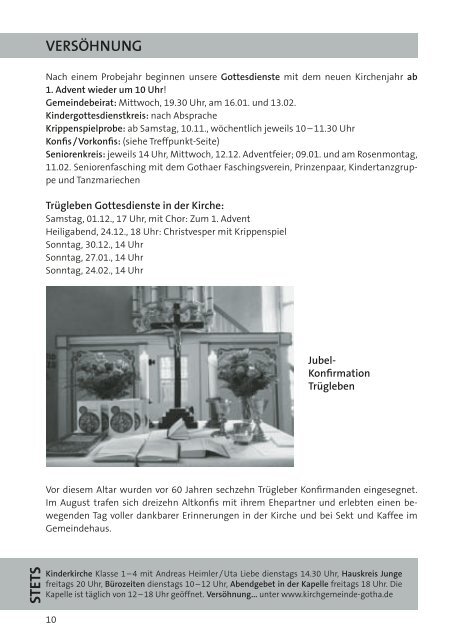Brief Gemeinde - Evangelisch- Lutherische Stadtkirchgemeinde Gotha